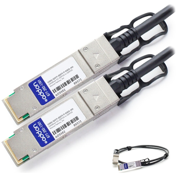 Add-On Addon Brocade (Formerly) Compatible Taa Compliant 100Gbase-Cu Qsfp28 100G-QSFP-QSFP-P-0301-AO - main